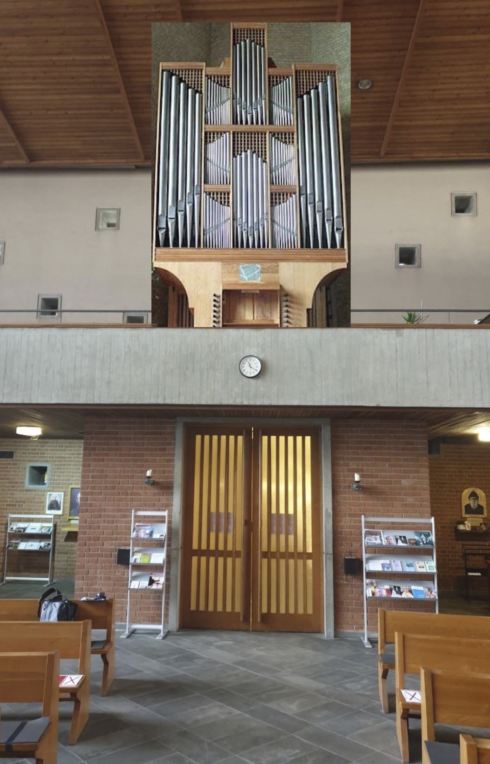Fotomontage der neuen Orgel in Unterheiligenstadt