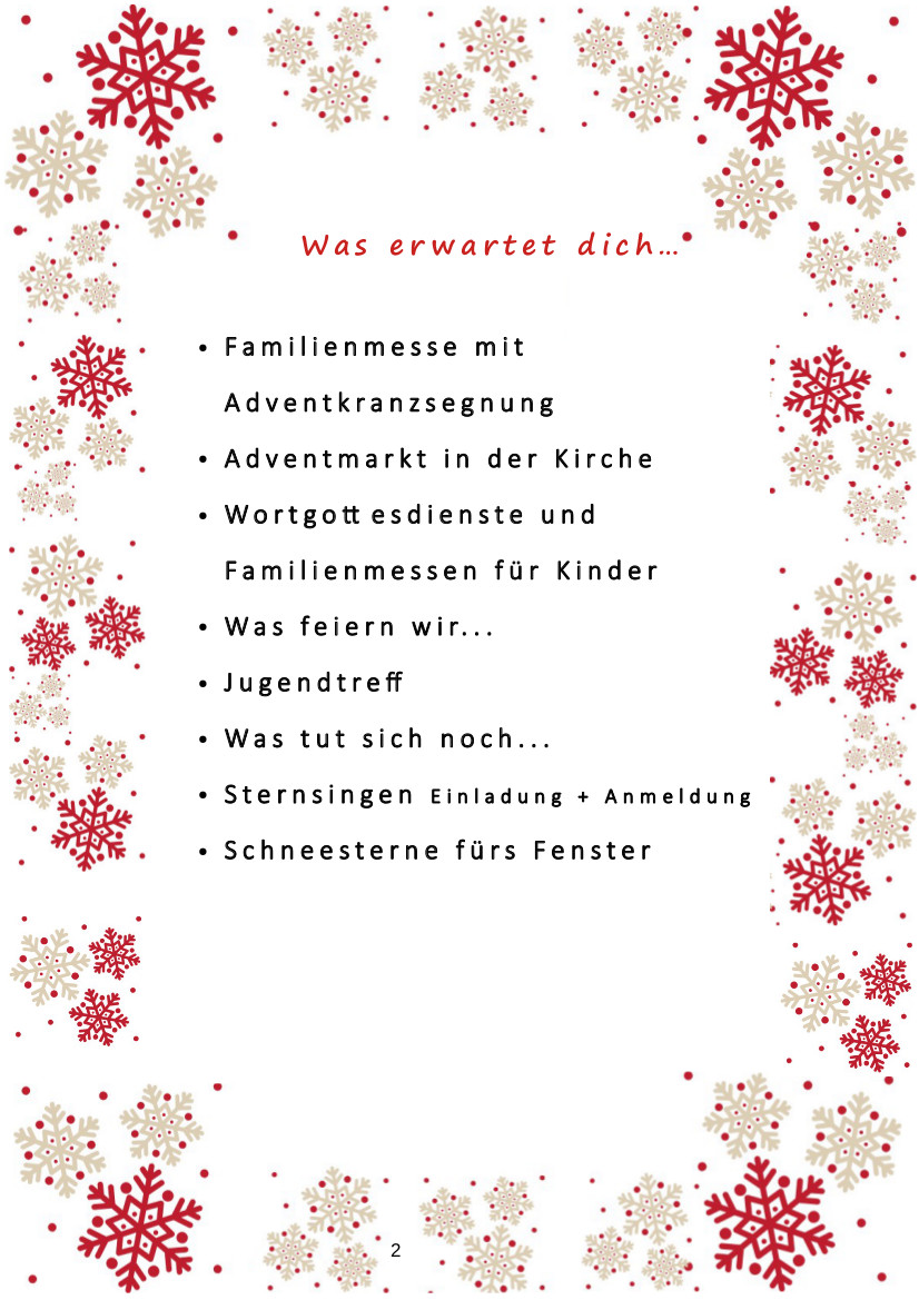 Kinderbrief Seite 2 / Pfarre Machstraße