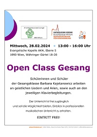 'Open Class Gesang', B. Kajetanowicz, 28.02.2024