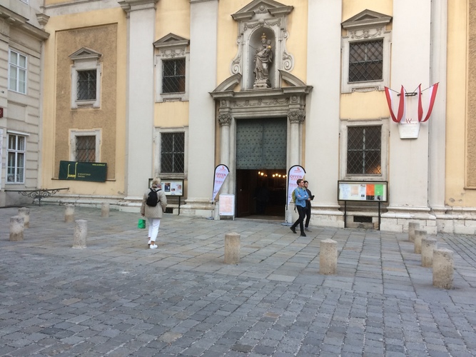 Beachflag "Kirche offen für Dich"